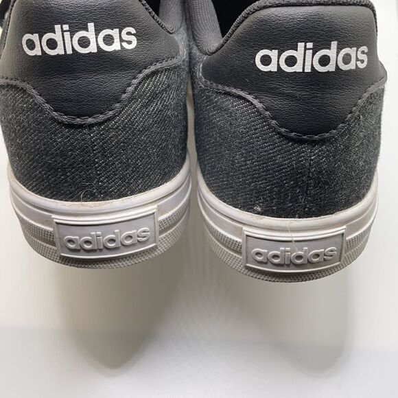 Adidas 2.0 Denim Black on Black Sneakers w/White Soles (Size: 7.5) - Picture 9 of 16